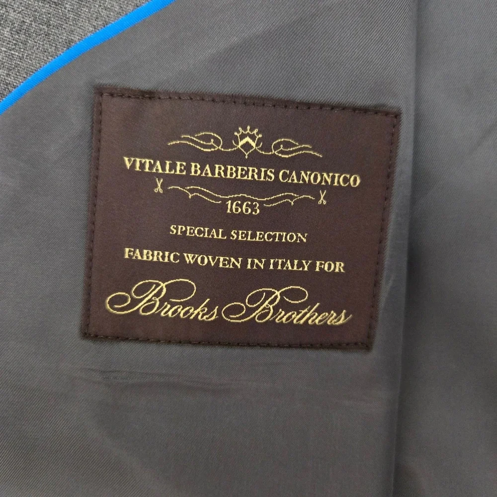 NEW Brooks Brothers Explorer Collection Wool Suit Jacket Blazer 48L Canonico